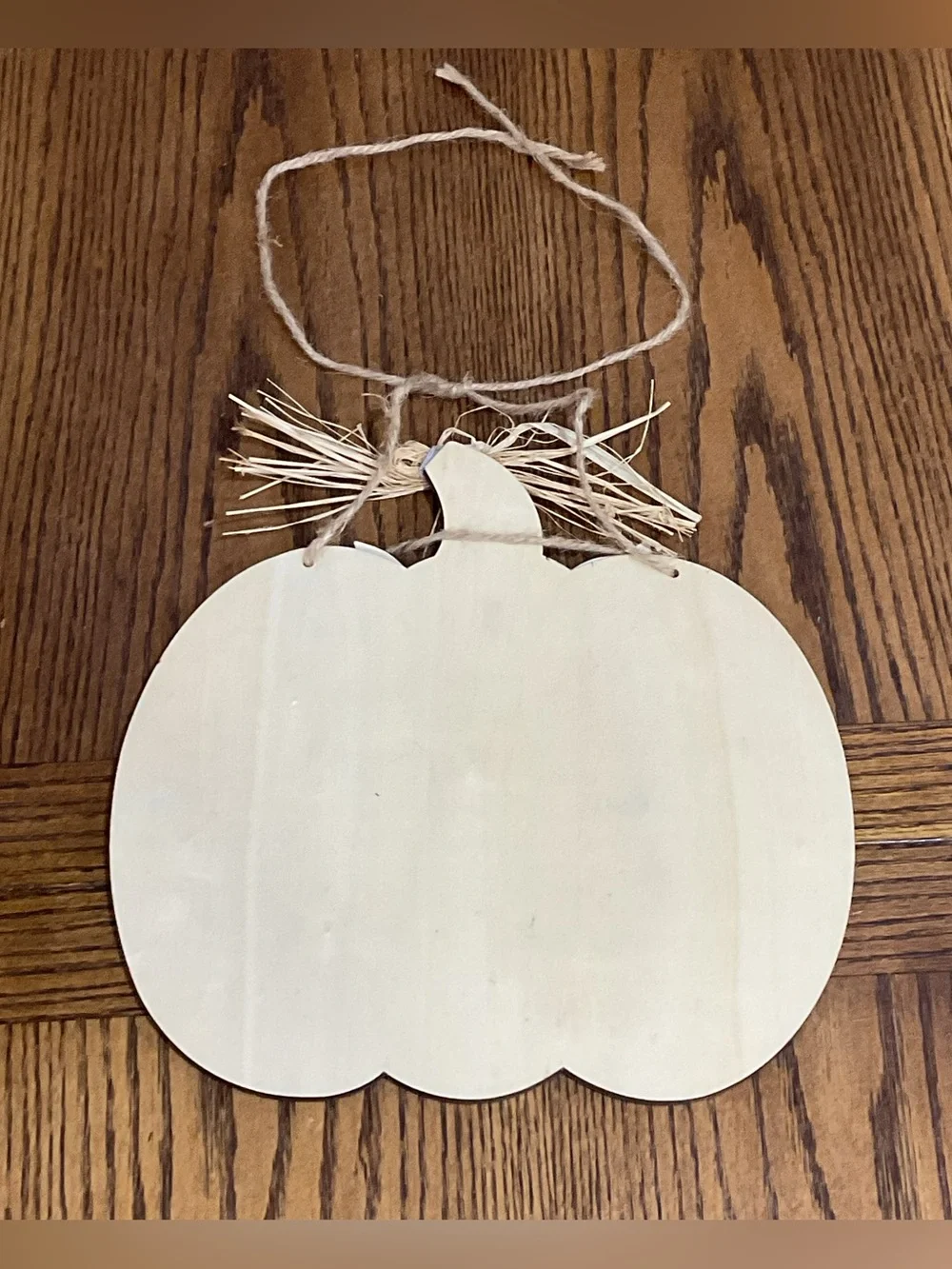 Welcome Pumpkin Door Hanger - Orange Home Holiday Decor